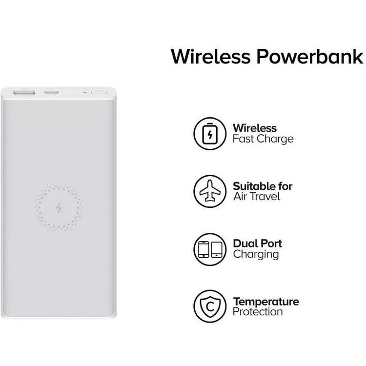 پاوربانک وایرلس شیائومی مدل WPB15PDZM ظرفیت 20000 میلی آمپر ساعت