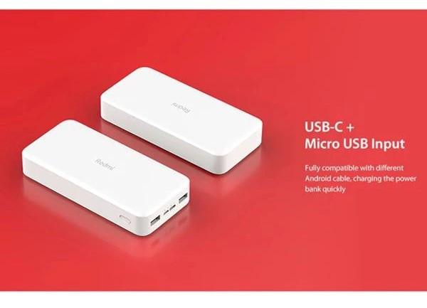 پاوربانک شیائومی مدل Redmi PB200LZM ظرفیت 20000 میلی آمپر ساعت