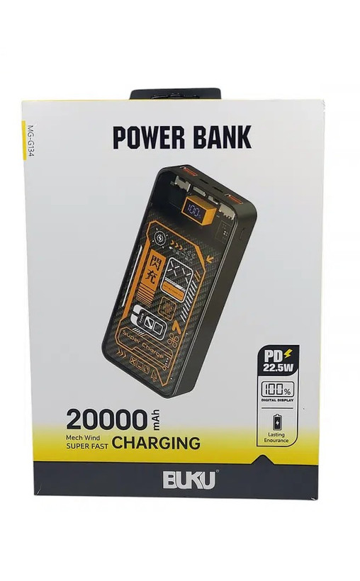 پاوربانک فست شارژ 20000 بوکو BUKU MG-G134