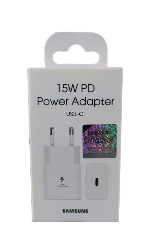 سر شارژر تایپ سی PD سامسونگ 15 وات USB-C