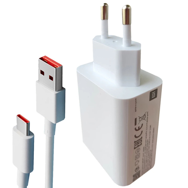 شارژر فست 33 وات شیائومی به همراه کابل تبدیل USB-C