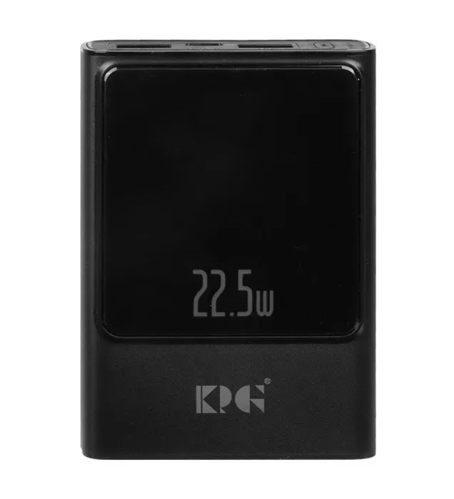 پاوربانک (PD و فست شارژ) کی پی جی 22.5W مدل KPG-105 ظرفیت 10000 میلی آمپر ساعت