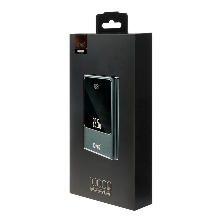 پاوربانک (PD و فست شارژ) کی پی جی 22.5W مدل KPG-105 ظرفیت 10000 میلی آمپر ساعت