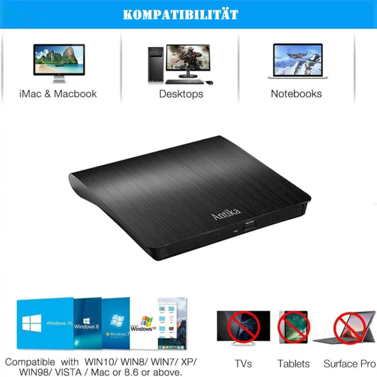 دی وی دی رایتر اکسترنال مدل ANTIKA